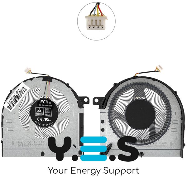 Вентилятор (кулер) CPU для ноутбука Lenovo IdeaPad Gaming 3-15ACH6, 5V Original