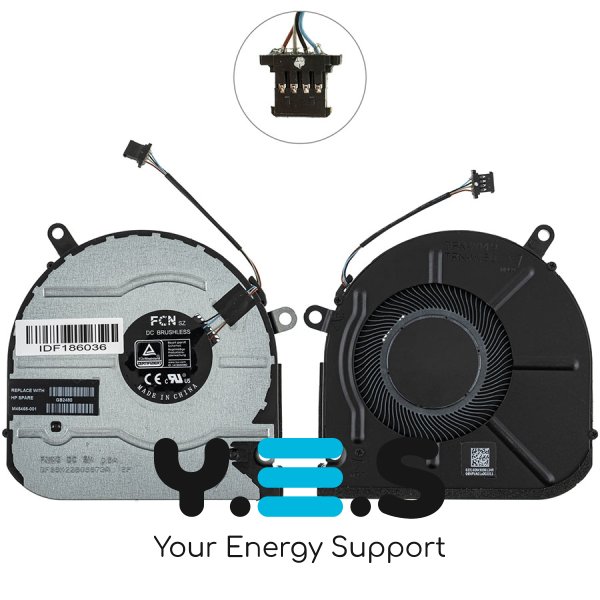 Вентилятор CPU для ноутбука HP Envy X360 15-EU/15-ES (TPN-W149, TPN-W150) Original