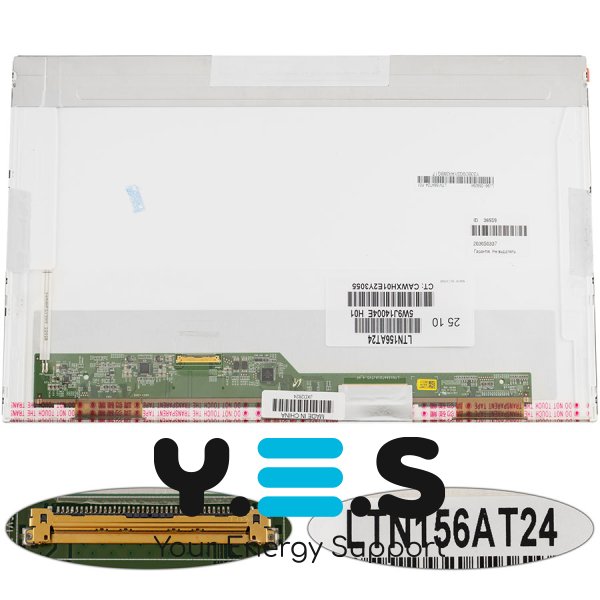 Матриця 15.6" LTN156AT24 1366×768 40pin LED матова, роз’єм зліва внизу (renew)