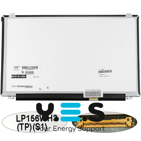Матриця 15.6" LP156WH3-TPS1 1366×768 30pin eDP LED Slim матова, роз’єм справа внизу (renew)