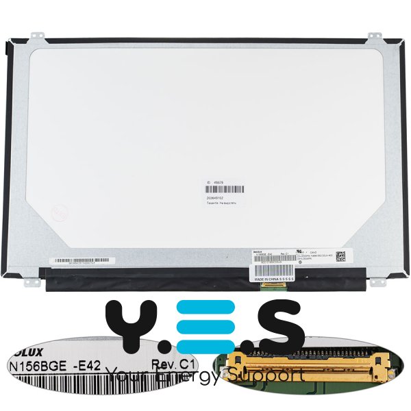Матриця 15.6" N156BGE-E42 1366×768 eDP 30pin LED Slim матова, роз’єм справа внизу (renew)