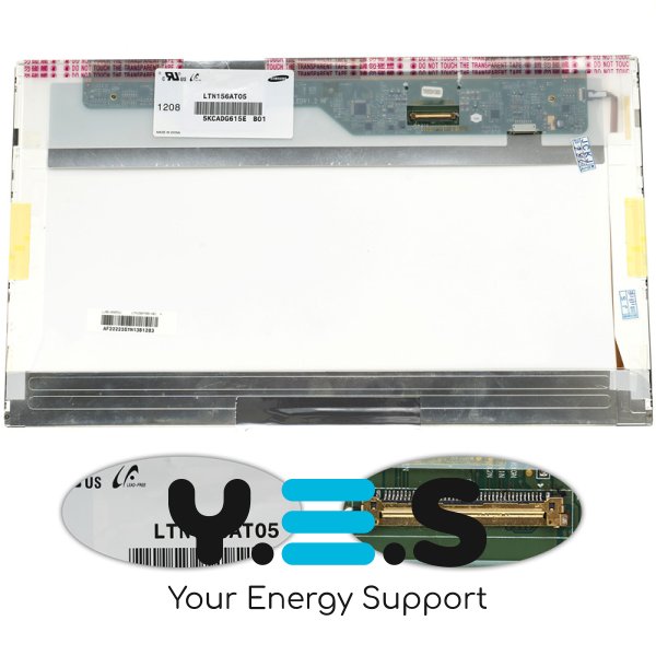 Матриця 15.6" LTN156AT05 1366×768 40pin LED матова, роз’єм зліва знизу, renew