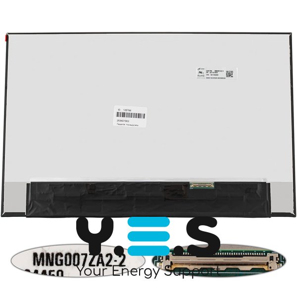 Матриця 16.0" MNG007ZA2-2 3200×2000 IPS 165Hz MiniLED eDP 40pin Slim матова, розʼєм справа знизу