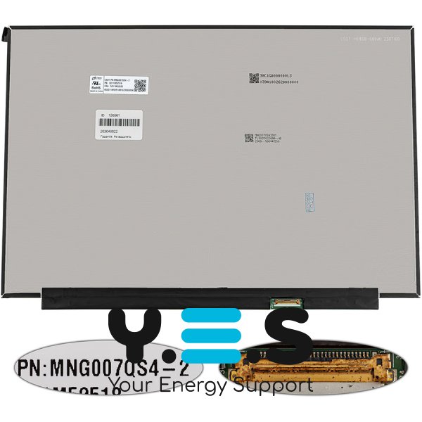 Матриця 16" MNG007QS4-2 IPS 1920×1200 eDP 30pin Slim матова LED (розʼєм справа внизу)