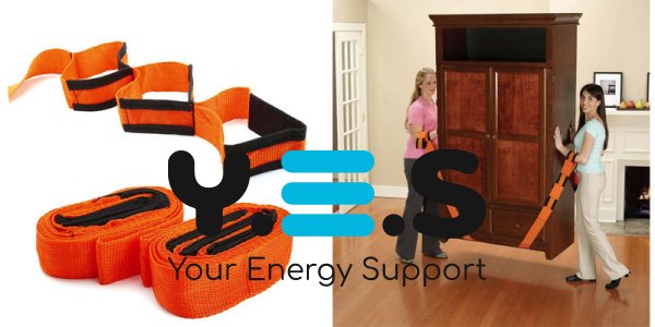 Ремені для перенесення меблів і габаритних вантажів, комплект 2 шт.