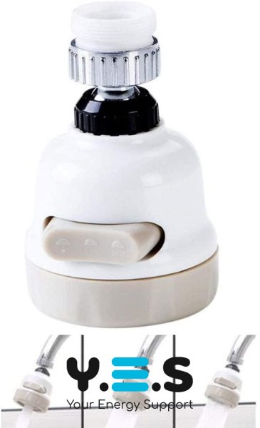 Насадка-аератор на кран 360°: гнучка, на змішувач, для економії води