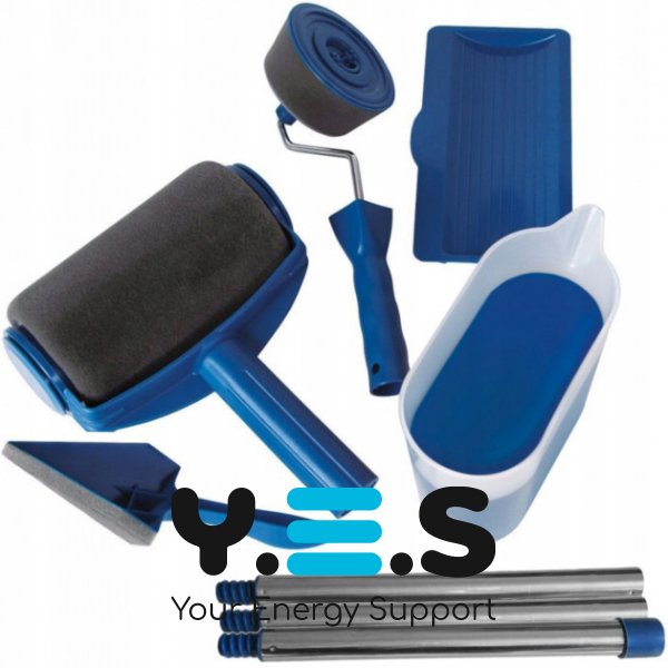 Набір універсальних малярних валиків PAINT ROLLER 2 шт: ванночка для фарби та шпатель