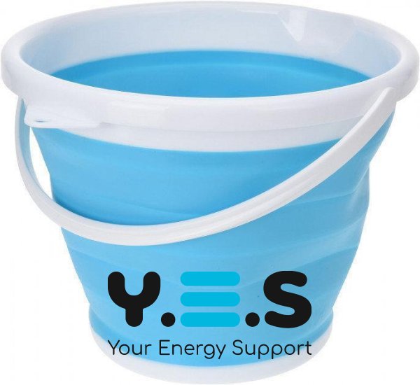 Туристичне складане силіконове відро Collapsible Bucket 10 л (компактне)