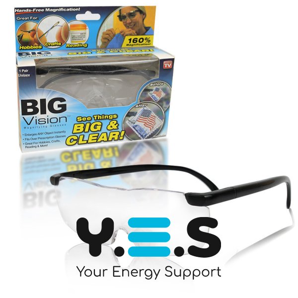Окуляри-лупа Big Vision 160% для збільшення та читання