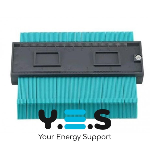 Контурний шаблон Wolfcraft Pro Tools: лінійка-вимірювач профілю для кутів і контурів