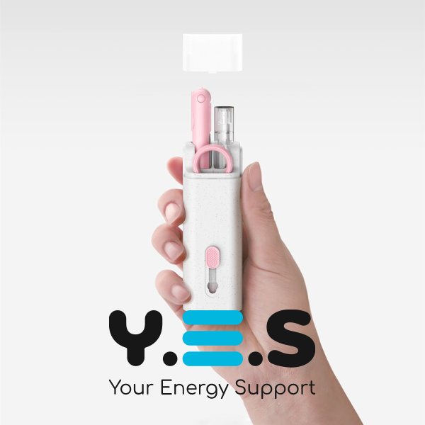 Набір для чищення електроніки 7в1: щітка для клавіатури, навушників, монітора, смартфона, ноутбука