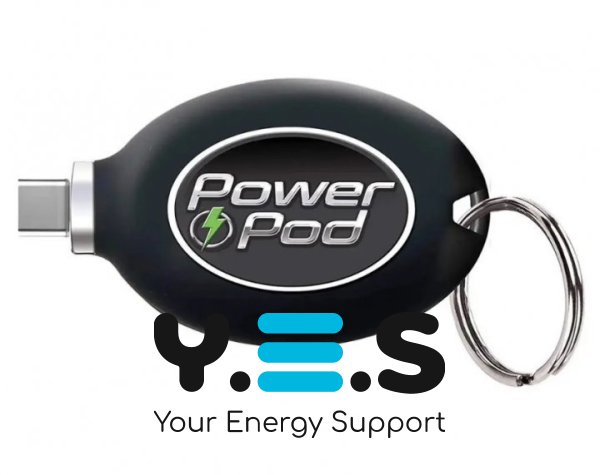 Power Pod Powerbank-брелок 800 мА·год для екстреної зарядки, Micro USB, для телефону