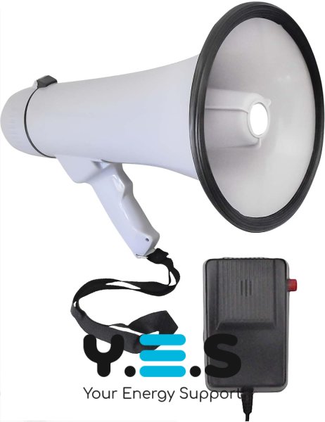 Рупорний мегафон-гучномовець MEGAPHONE HW-20B з виносним мікрофоном і функцією запису