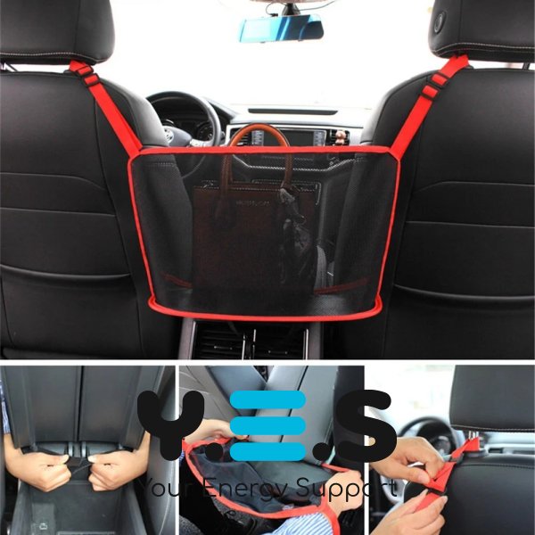 Багатофункціональний автоорганайзер-кишеня: тримач для сумок + обмежувач для тварин