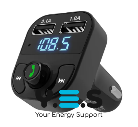 FM‑модулятор Car X8 для авто: MP3, Bluetooth, 2×USB, microSD