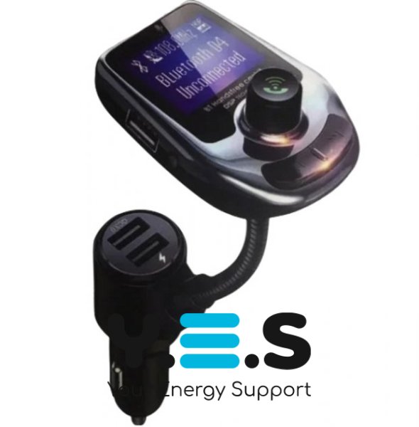 FM-модулятор A30 BT — авто FM-трансмітер з екраном, Bluetooth і USB