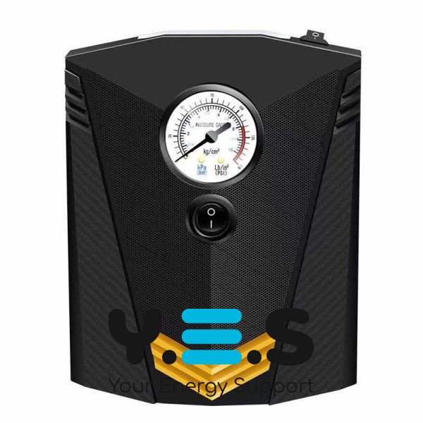 Портативний автомобільний компресор 12V — повітряний насос для накачування шин