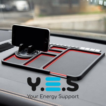 Органайзер на панель авто: антиковзкий липкий килимок-утримувач для телефона та аксесуарів