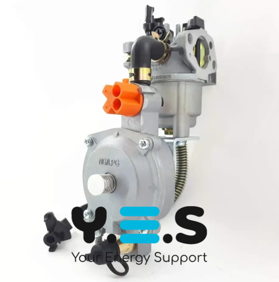 Карбюратор для генератора 1.3–4.0 кВт з газовим редуктором (газ/бензин)