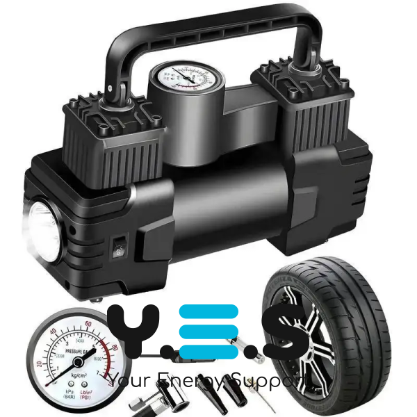 Автомобільний компресор XL-1025, насос 12В для шин, човнів і матраців