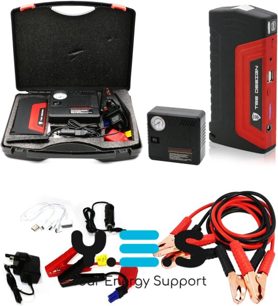 Портативний пуско-зарядний стартер EQUUS 12В, 50 800 мА·год, набір для авто