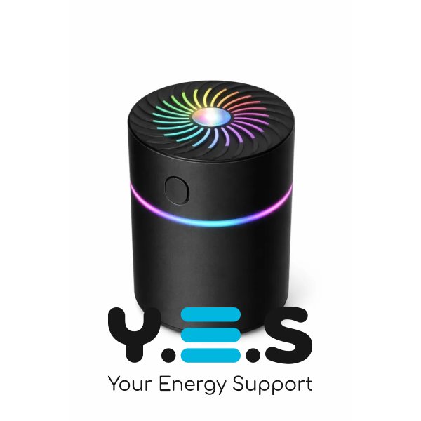 Автомобільний міні зволожувач-аромадифузор чорний від прикурювача, ароматизатор салону авто