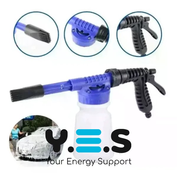 Пістолет-розпилювач CAR WASH ROCKET з пінною насадкою на шланг: авто, вікна, плитка, меблі, двір