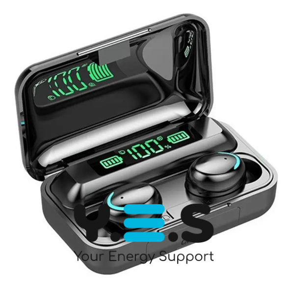 Бездротові TWS навушники BTH-F9-5 з сенсорним керуванням і кейсом-зарядкою з цифровим дисплеєм (Bluetooth)