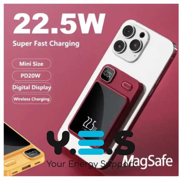 Магнітний павербанк Magnetic Power Bank 90 000mAh 22.5W — компактна потужна мобільна зарядка