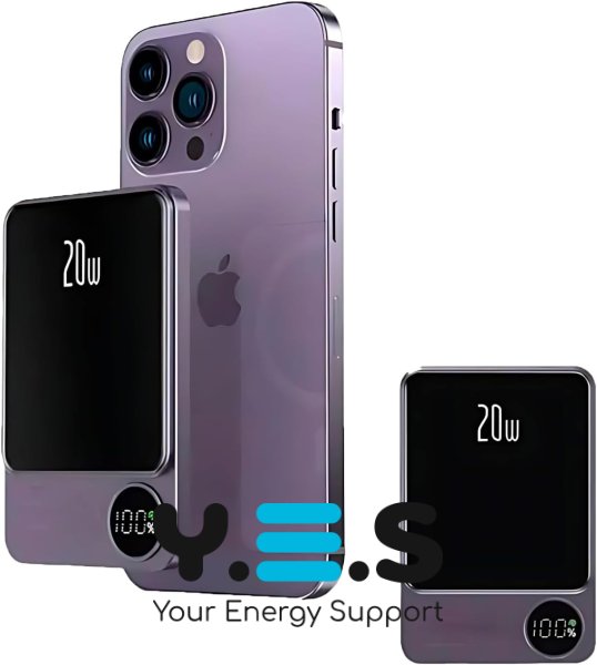 Бездротовий MagSafe Power Bank 20 000 mAh для телефону, портативний зарядний пристрій