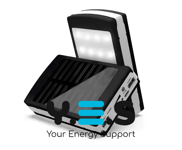 Сонячний Power Bank 50000 mAh з LED-ліхтариком — портативний зарядний пристрій