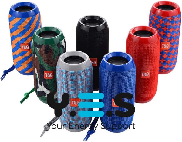 Портативна стереоколонка Bluetooth T&G TG117 для відпочинку й дому, бездротова водостійка