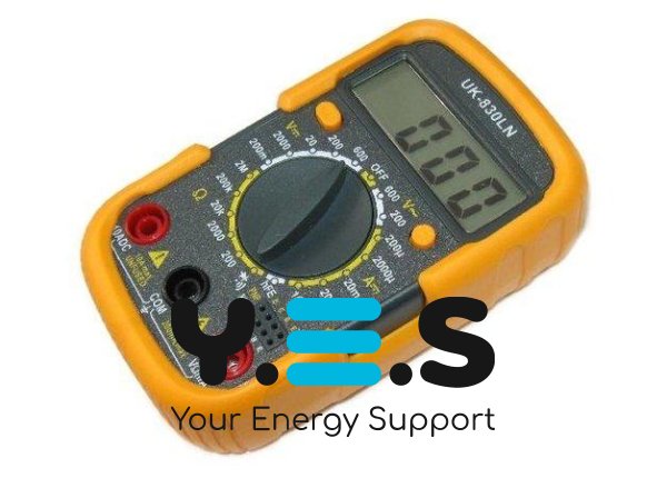 Цифровий мультиметр-тестер DT-830 LN для вимірювання напруги, струму та опору