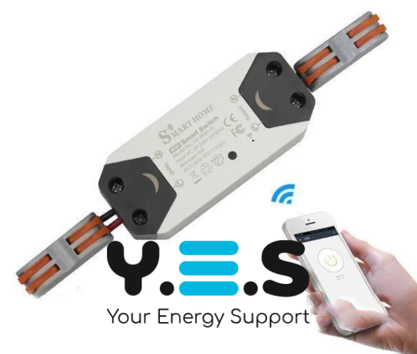 Wi‑Fi реле Smart Home 10A — смарт вимикач для розумного дому, керування з додатку iOS/Android