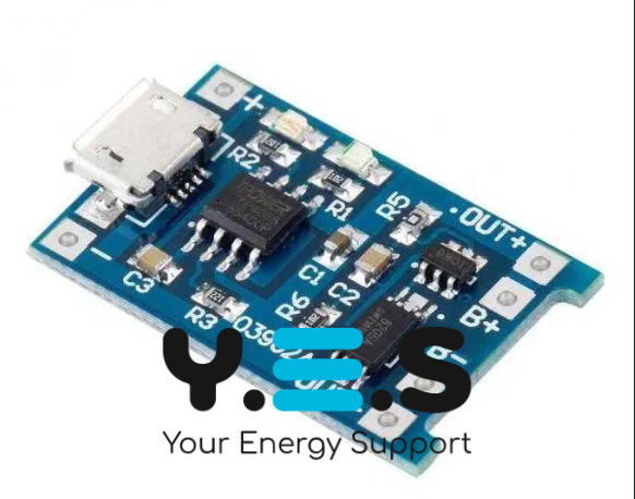 Модуль зарядки Li-ion TP4056 Micro USB із захистом від перезаряду, набір 10 шт.