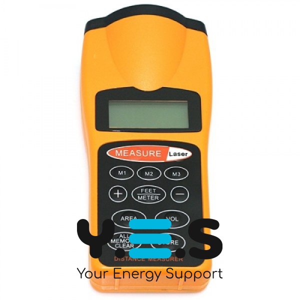 Лазерний далекомір TEST DISTANCE 3007, ультразвукова рулетка-лінійка з термометром