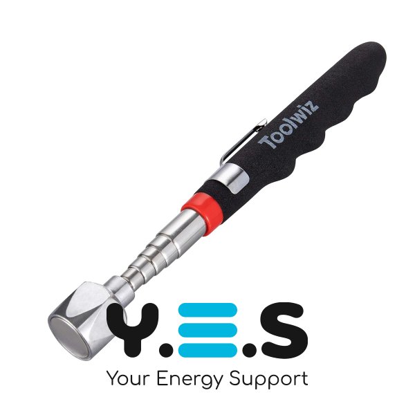 Телескопічний магнітний захват із LED-підсвіткою (магніт на подовжувачі)