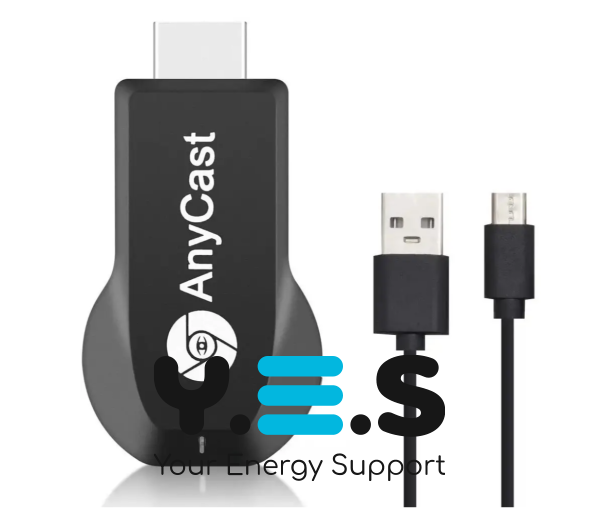 Бездротовий приймач AnyCast M9 Plus Wi‑Fi для ТВ, трансляція екрана зі смартфона (медіаплеєр)