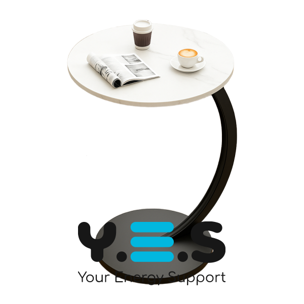 Приставний журнальний/кавовий столик C-подібний 64224 для дивана та ліжка