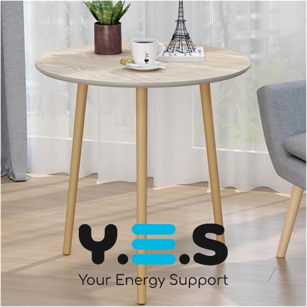 Круглий журнально-приставний столик 1201 для дому, обідній 40×40×55 см