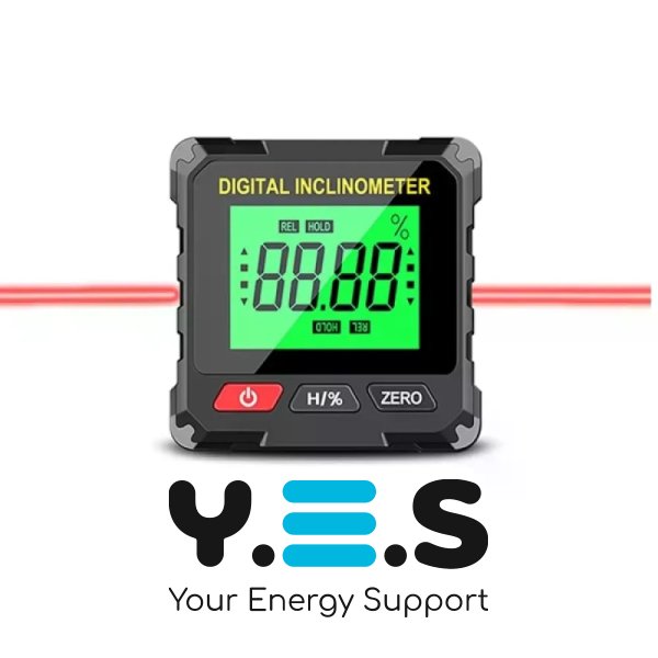 Цифровий інклінометр‑кутомір з лазером: магнітний, USB, електронний вимірювач кута та рівня
