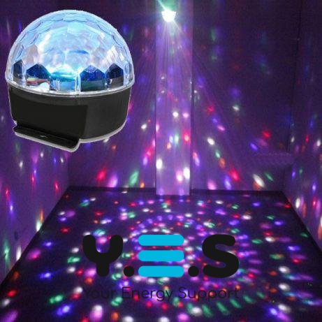 Світлодіодний диско-шар LED Magic Ball RGB, кольоромузика, пульт ДК для вечірок