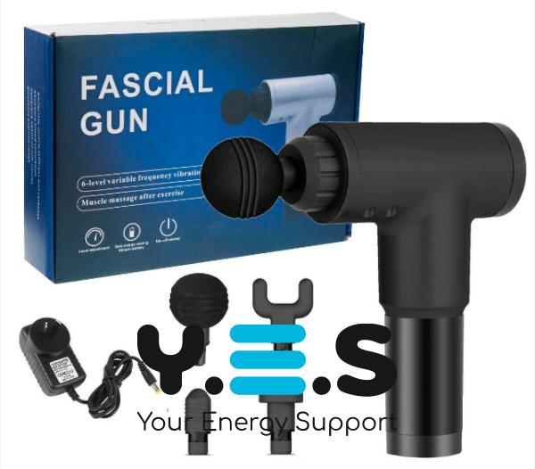 Портативний м’язовий масажер-пістолет Fascial Gun KH-320, ручний вібромасажер для фасцій