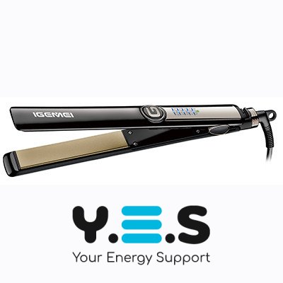 Професійна праска-плойка для випрямлення волосся Gemei GM-416, кераміка, 150–230°C