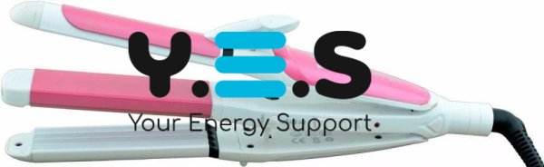 Праска-випрямляч для волосся Gemei GM-1960 2в1: гофре та плойка