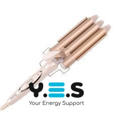 Плойка GEEMY GM-1988-25 «3 хвилі» 25 мм — потрійна хвиля для локонів та укладки