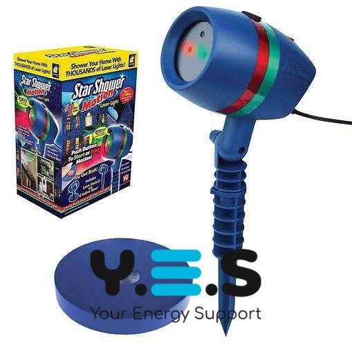 Лазерний зірковий проектор Star Shower Motion Laser Light для дому, новорічне підсвічування
