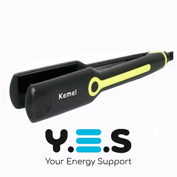 Праска-щипці гофре для волосся Kemei KM-2116 з турмаліновим покриттям