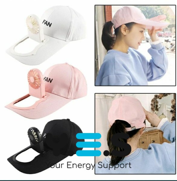 Літня бейсболка-кепка з вентилятором Fan, охолоджувальна з обдувом, акумуляторна