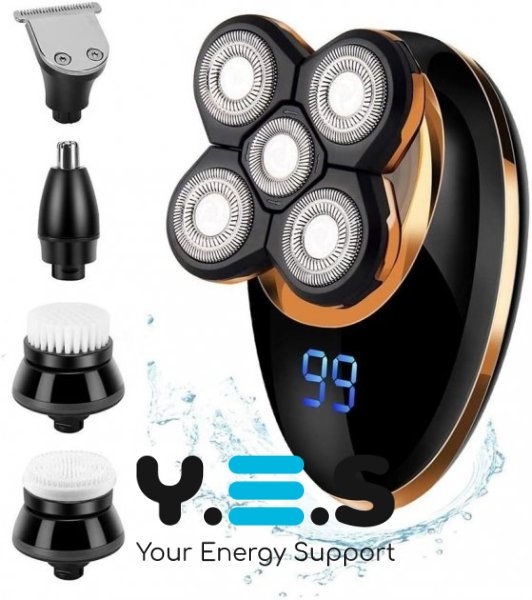 Бездротова електробритва VGR V-316 для чоловіків, вологостійка, для сухого та вологого гоління